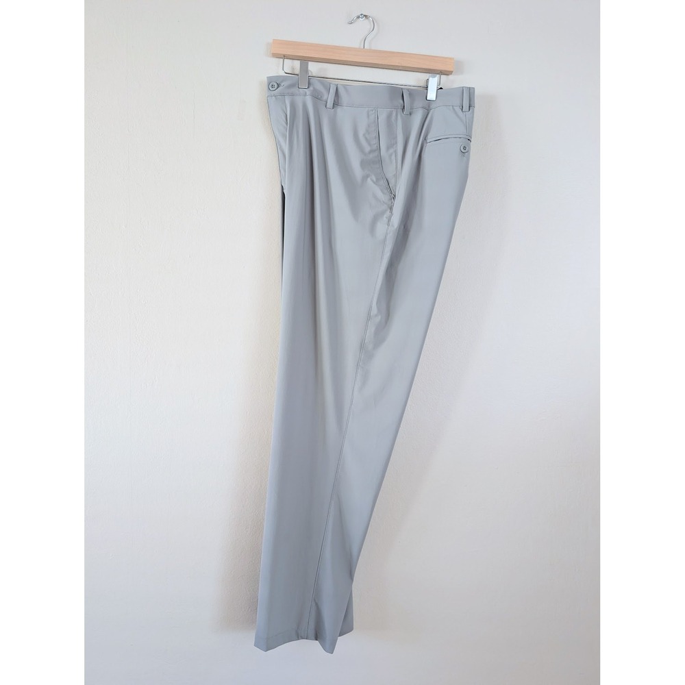 Greg Norman Mens Performance Stretch Golf Pants Tech Gray 40x30 Outdoors Stretch